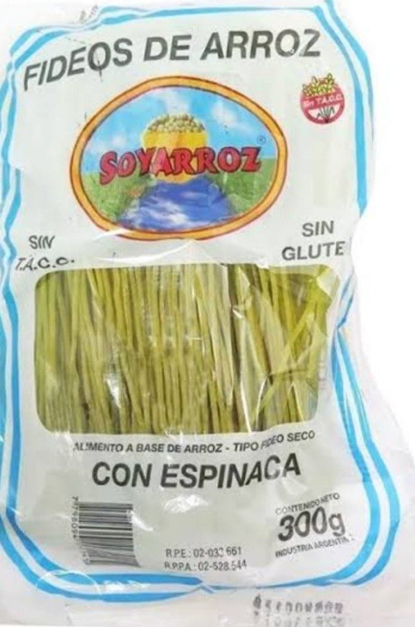 Producto - FIDEOS SOYARROZ ESPINACA