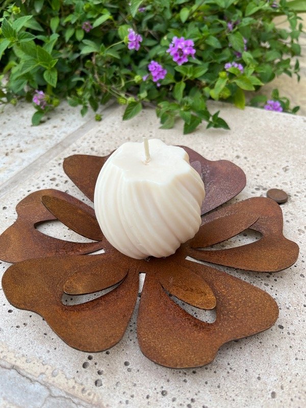 Producto - Posavelas flor doble