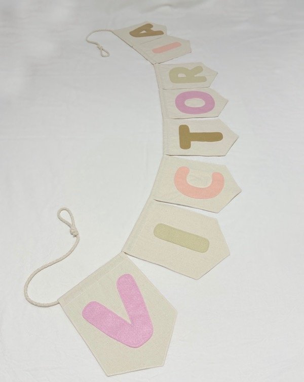 Producto - Banderines de letras - Nombre