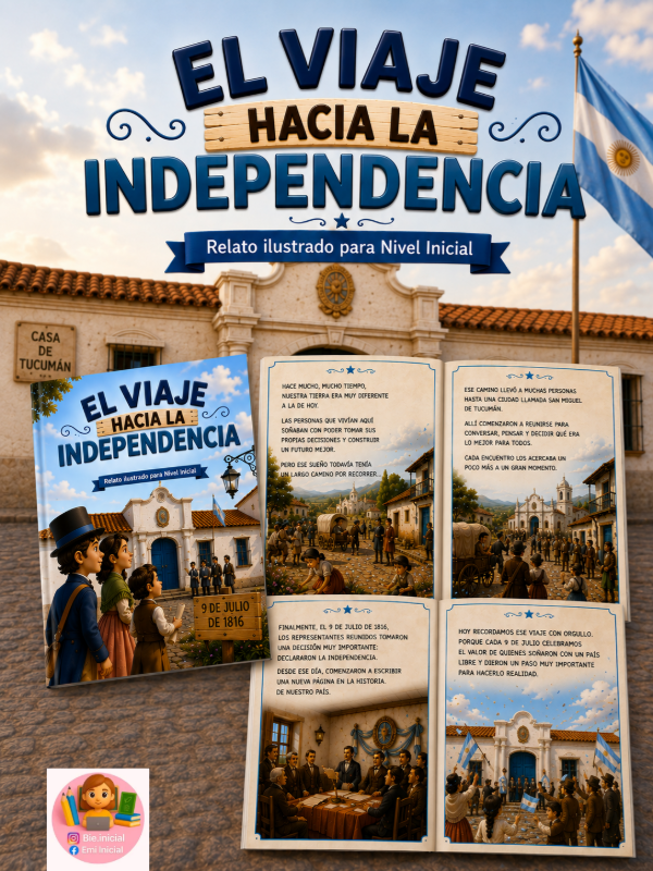 Producto - RELATO ILUSTRADO - "EL VIAJE HACIA LA INDEPENDENCIA"