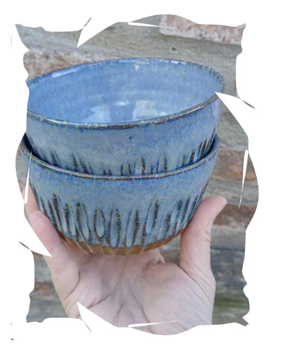 Producto - Dúo de cuencos Azules. 320ml c/u