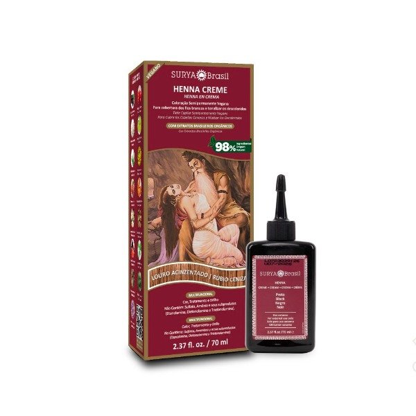 Producto - Henna En Crema Sin Amoniaco  Vegano Surya Brasil 70 ml