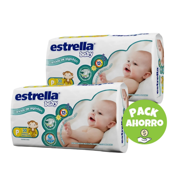 Producto - Promo Estrella Baby 2 Packs P30 (60 pañales)