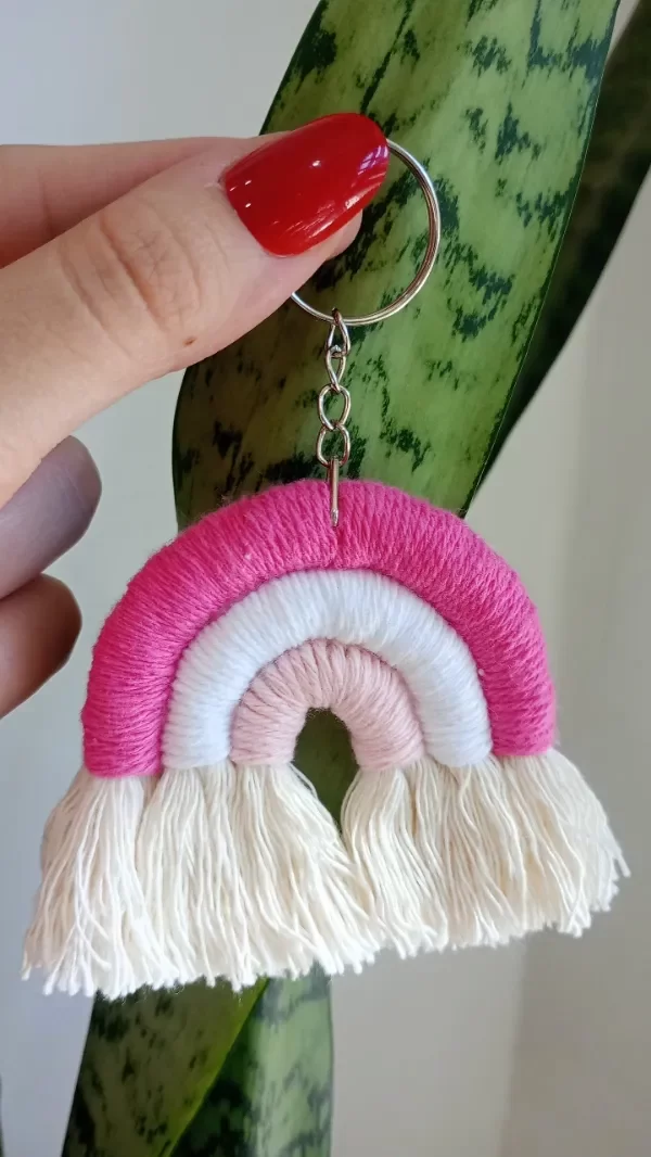 Producto - Llavero Arcoiris Fucsia