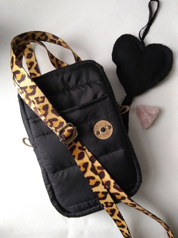 Producto - Mini Bag "La Plata" negra y print