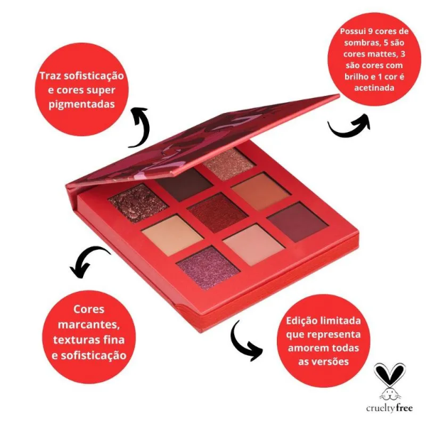 Producto - Vult Amour - Paleta De Sombras 7,2g