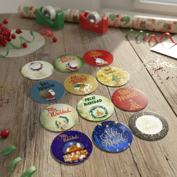 Producto - Kit Imprimible Tags Etiquetas Feliz Navidad - 2