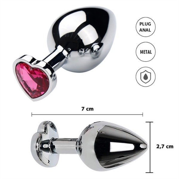 Producto - PLUG JOYA ROJO CORAZON
