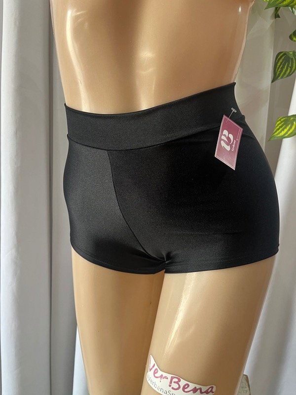 Producto - Short básico lycra brillosa negra