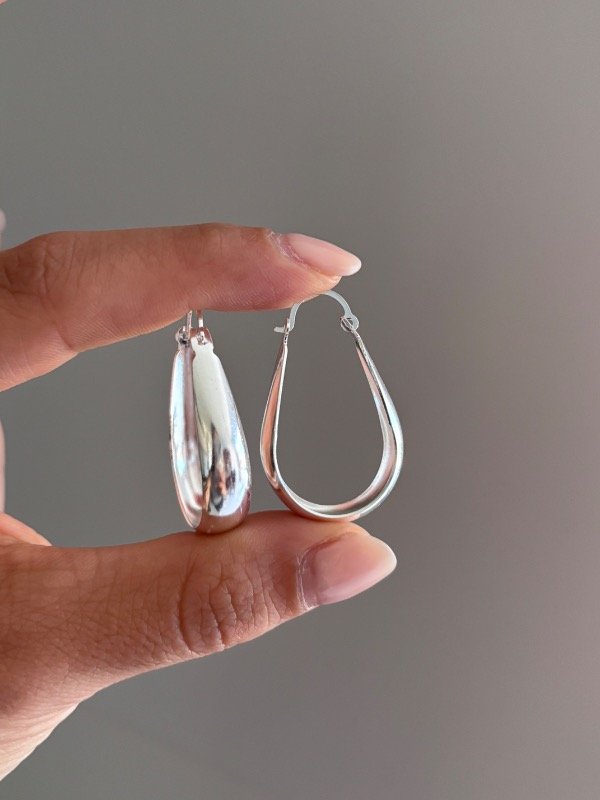 Producto - Argollas ovaladas lisas