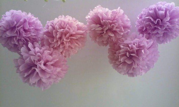 Producto - Pompones de Papel medianos x3 unidades