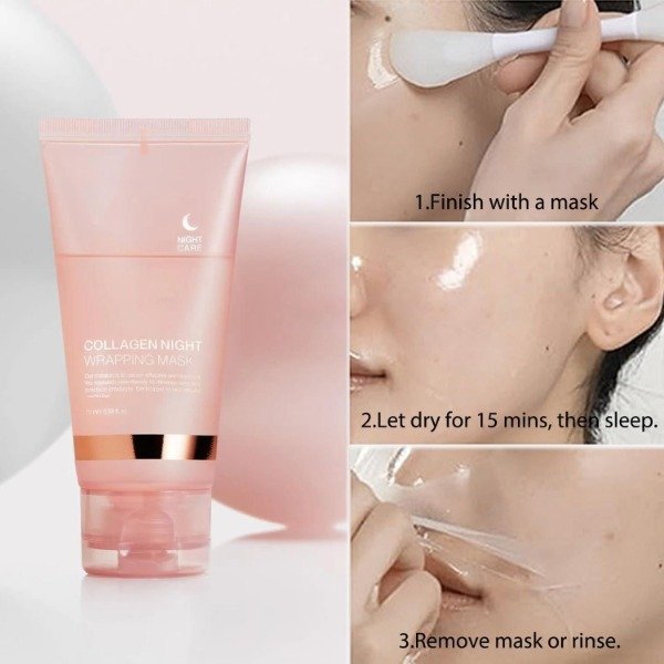 Producto - Mascarilla Nocturna de Colágeno previne arrugas - Night Care - 0