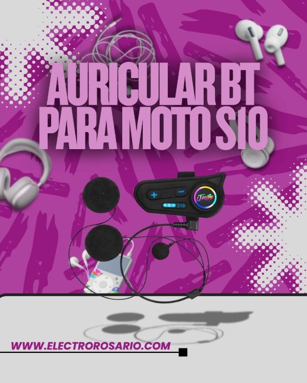 Producto - AURICULAR BT PARA MOTO S10
