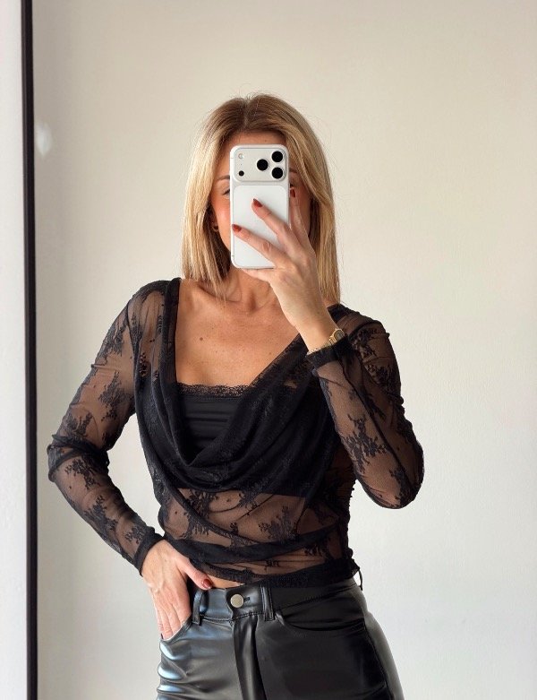 Producto - REMERA ENCAJE SIMONA