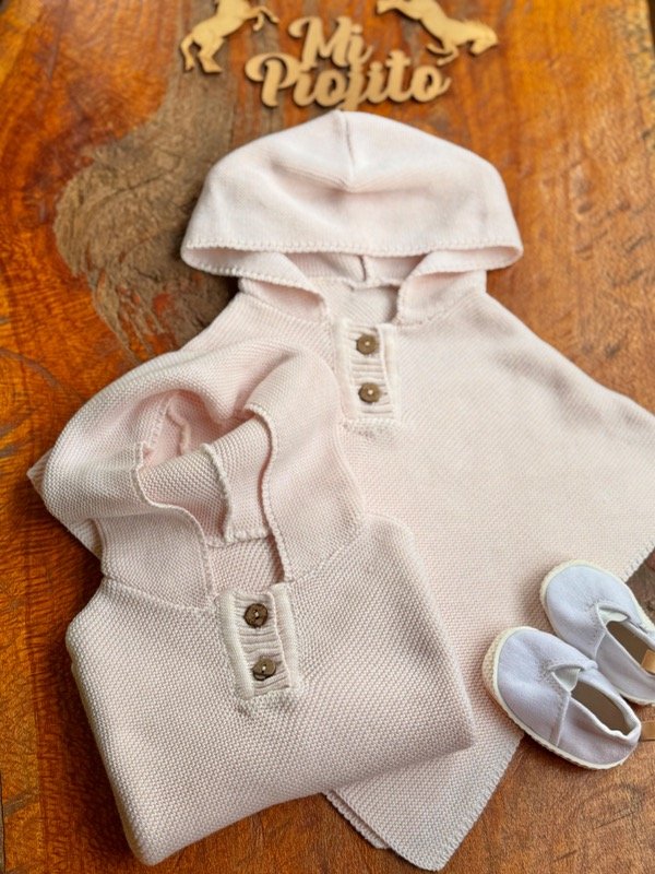 Producto - Poncho de hilo Rosa Pastel - 2
