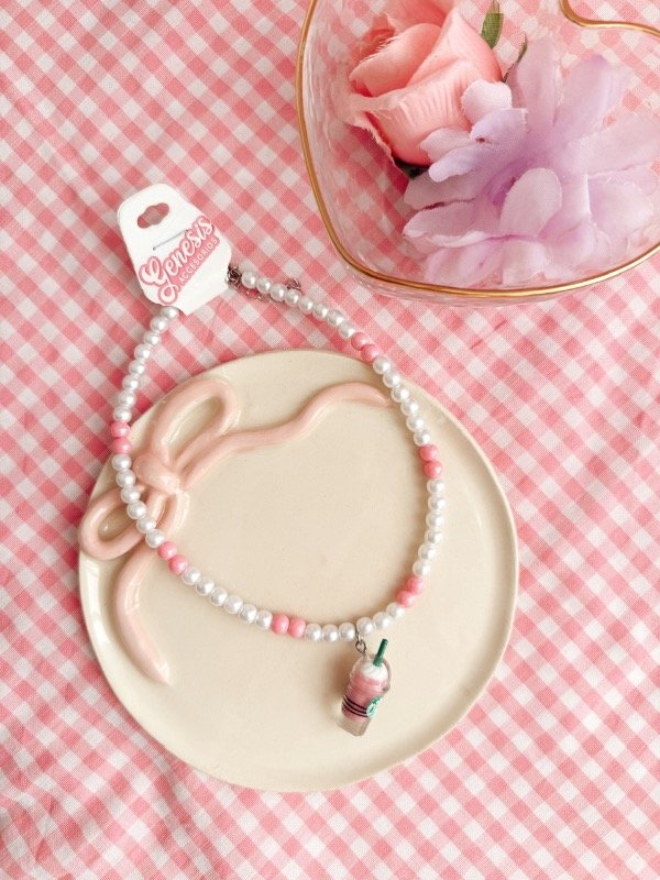 Producto - Collar Starbucks Frapuccino Rosa Fuerte