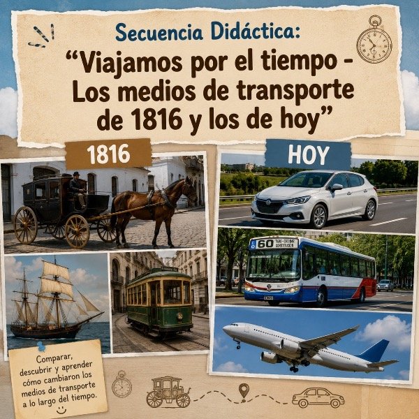 Producto - Secuencia Didáctica: Los medios de transporte de 1816 y los de hoy