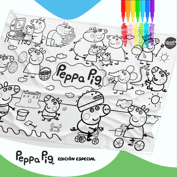 Producto - Lonita para pintar Peppa Pig