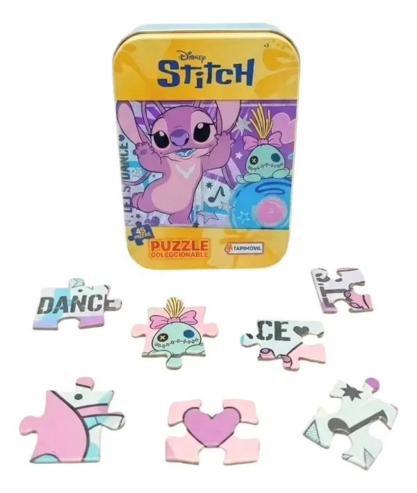Producto - Stitch Rompecabezas 45pzs Disney Lata Mini Coleccionable