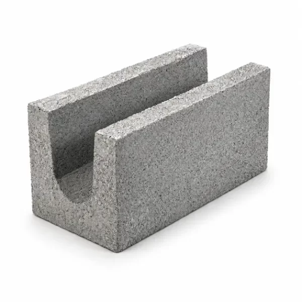 Bloque Liso Bond Beam U 19x19x39