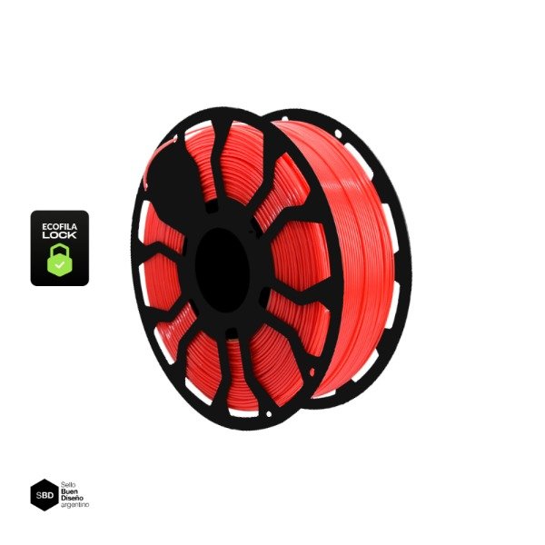 Producto - Filamento Hellbot ECOFILA PETG 1,75mm 1kg LOCK V2 ROJO