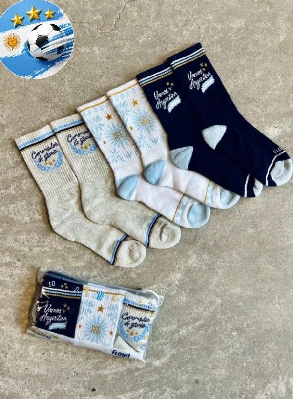 Producto - MEDIAS ARGENTINA X 3 PARES