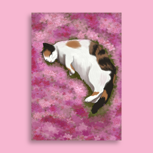 Producto - Gatitos florales - Poster A5 - 0