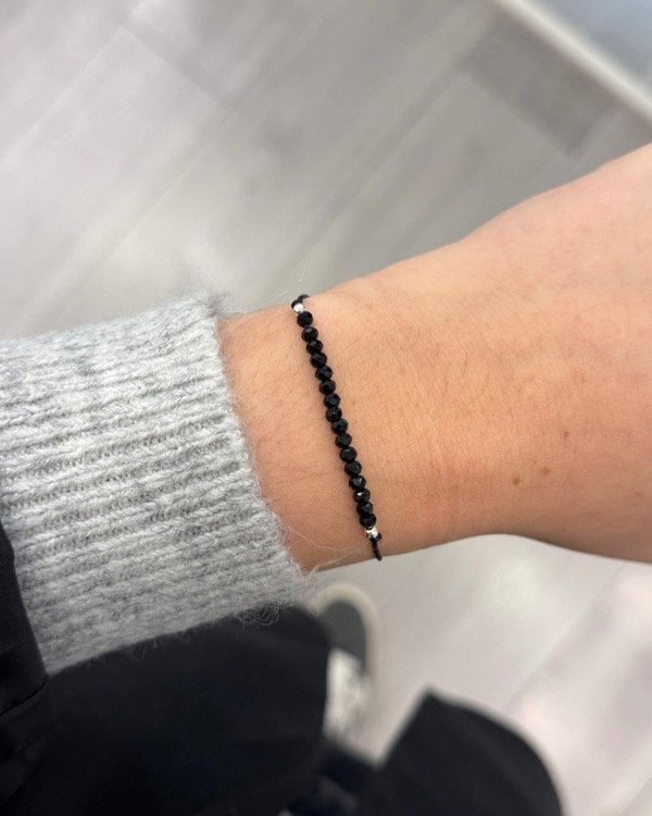 Producto - PULSERA GANINA NEGRA (Plata 925)