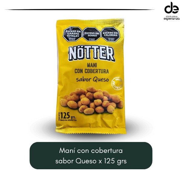 Producto - Mani crocante Notter x 125 grs sabor Queso