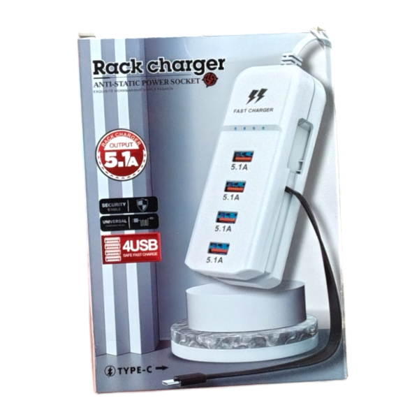 Producto - Cargador multi puerto zapatilla 68w