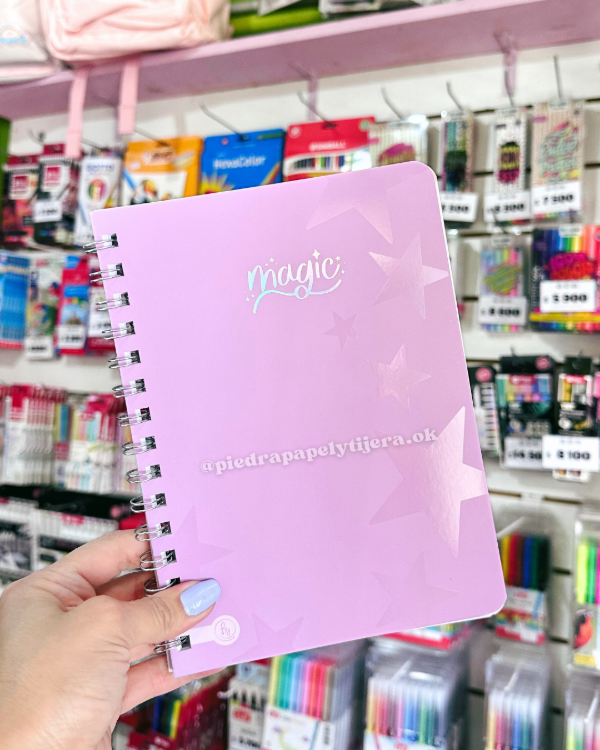 Producto - Cuaderno A5 semirigido magic