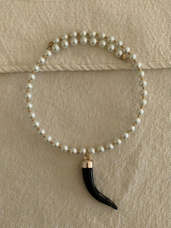 Producto - Chocker perla negro