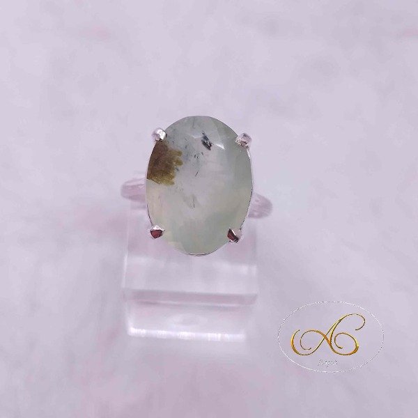 Producto - Anillo prehnita con epidoto Nro19