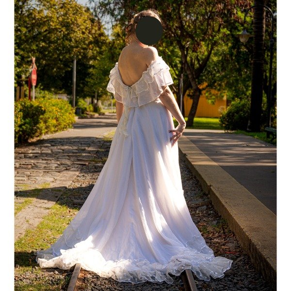 Producto - Vestido de Novia Largo con Cola - 0