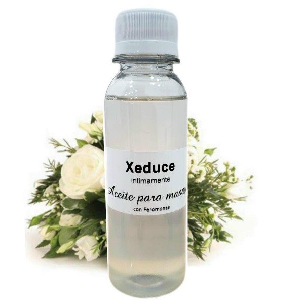 Producto - Aceite sedoso para masajes feromonas y aceite esencial de Flores Blancas Jazmin