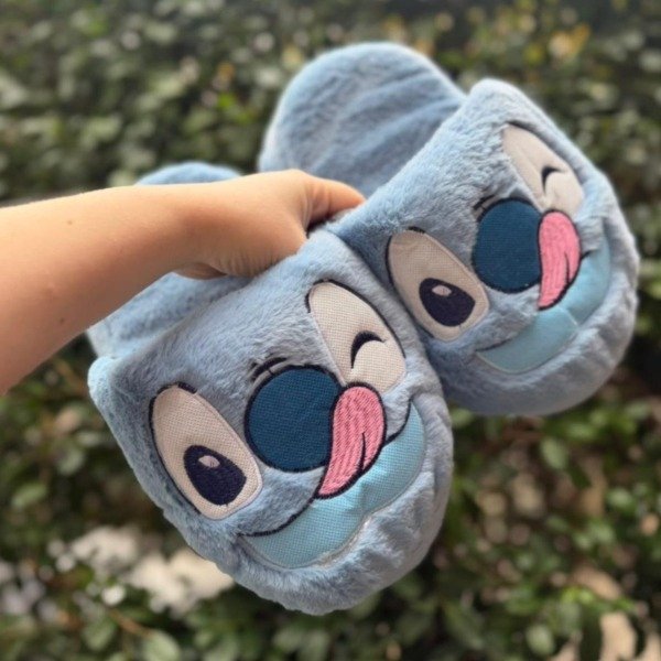 Producto - Pantuflon Stitch Piel de Conejo