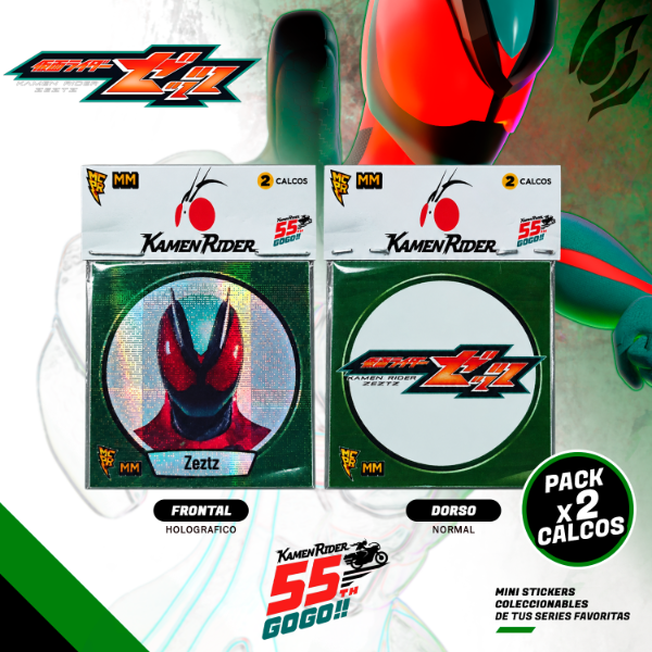 Producto - Stickers / KAMEN RIDER Ichigo, Black Rx, Zeztz Pack x6 / 5 cm - 3