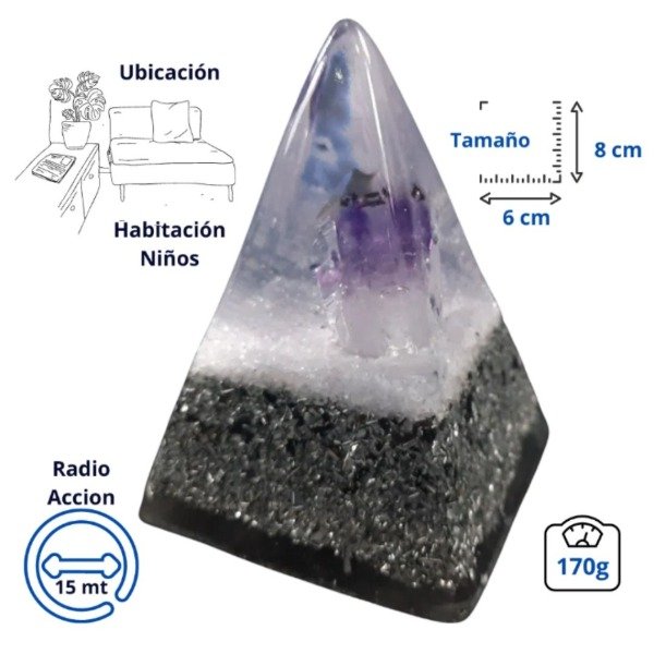Producto - Pirámide Aurea chica cristal de Amatista