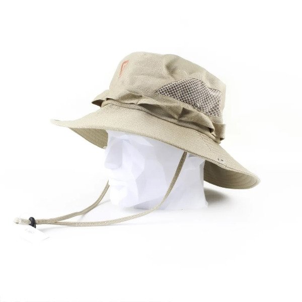 Producto - Gorra Payo Australiano Tela Liviana y Respira Kaky con Cordon Ajustable