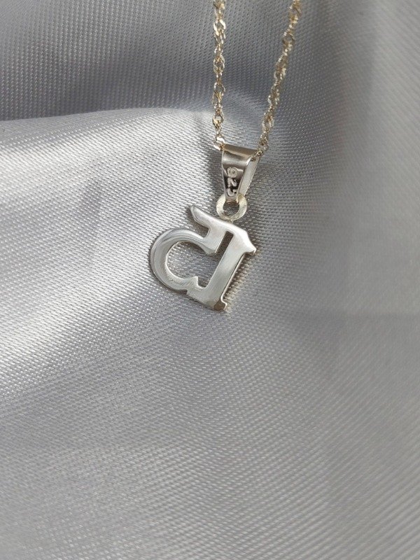 Producto - Conjunto Cadena y Dije Número 5 años Plata 925 y Oro - 1