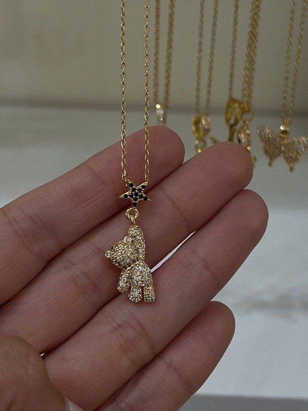 Producto - COLLAR OSITO  BRILLOSO