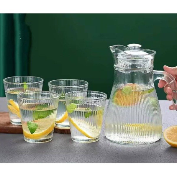 Producto - JARRA DE VIDRIO + 4 VASOS - 0