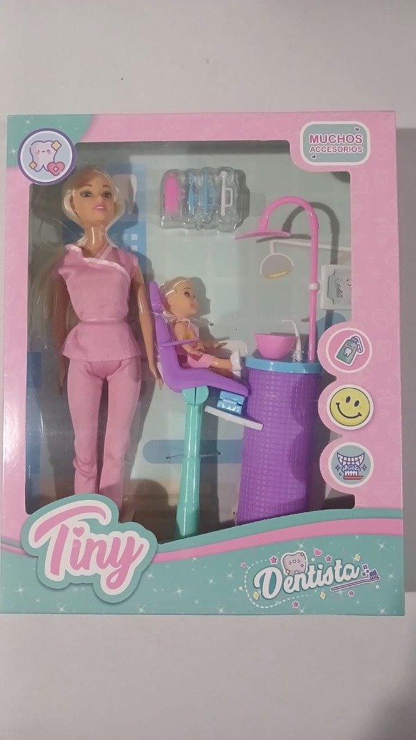 Producto - MUÑECA TINY DESNTISTA C/ ACCESORIOS
