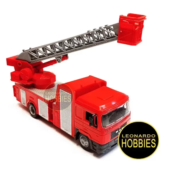 Producto - Camión de Bomberos Escalera MAN F2000 Escala 1/43 New Ray LongHauler 15493-4
