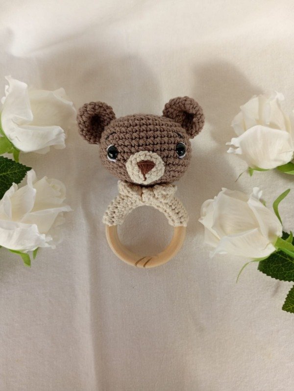 Producto - Kit De Apego Osito Marrón-Manta+Amigurumi+Sonajero - 5