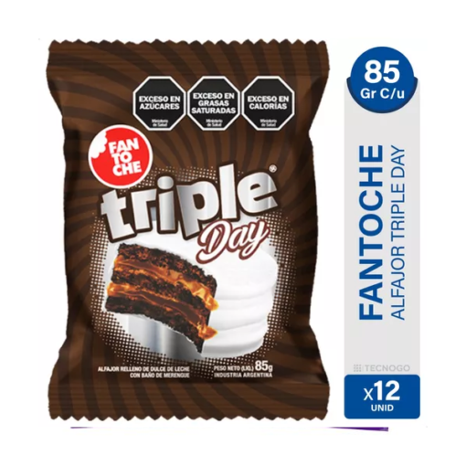 Producto - Alfajor Fantoche Triple Day BLANCO x 12 unidades