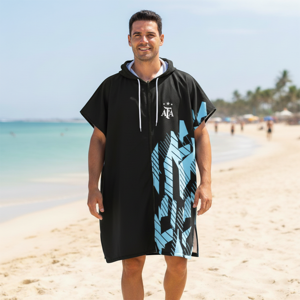 Producto - Poncho microfibra adulto secado rapido para playa y piscina