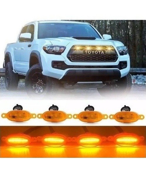 Producto - KIT X4 LED AMBAR DE PARRILLA PARA CAMIONETAS