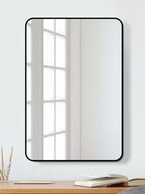 Producto - Espejo puntas redondeadas marco pvc - medidas medianas