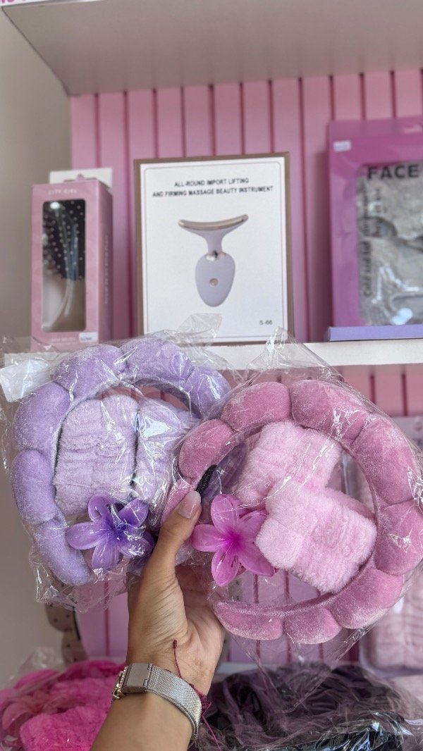 Producto - Set Vincha Muñequeras y Broches